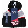 imageReebok 2Piece BabyToddler Winter Hat and Mittens Set Warm Knitted Pom Beanie ampamp Gloves Kids Cozy Cold Weather AccessoriesBlackRed