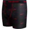 imageReebok Boys Boxer Briefs  3 Pack Soft Comfort Performance Stretch Boys Underwear  Breathable Boxers for Boy 618BlackBlack Print With Contrast