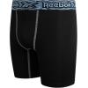 imageReebok Boys Boxer Briefs  4 Pack Soft Breathable MoistureWicking Boxers  Underwear Pack for Boys Sizes 618All Black With Contrast Waistband Print