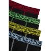 imageReebok Boys Boxer Briefs  4 Pack Soft Breathable MoistureWicking Boxers  Underwear Pack for Boys Sizes 618All Black With Contrast Waistband Print