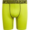 imageReebok Boys Boxer Briefs  4 Pack Soft Breathable MoistureWicking Boxers  Underwear Pack for Boys Sizes 618BlackPale Yellow GreenBlackTangerine