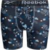 imageReebok Boys Boxer Briefs  5 Pack Breathable Performance Stretch Athletic Underwear Boxers for Boys with Contour Pouch 618Black PrintSky BlueBlackLegion BlueStone Grey