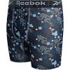 imageReebok Boys Boxer Briefs  5 Pack Breathable Performance Stretch Athletic Underwear Boxers for Boys with Contour Pouch 618Black PrintSky BlueBlackLegion BlueStone Grey