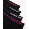 imageReebok Girls Bike Shorts  4 Pack Stretch Performance Dance Cartwheel Shorts for Girls  Seamless Underwear Shorties 616All Black Contrast