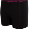 imageReebok Girls Bike Shorts  4 Pack Stretch Performance Dance Cartwheel Shorts for Girls  Seamless Underwear Shorties 616All Black Contrast