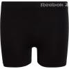 imageReebok Girls Bike Shorts  4 Pack Stretch Performance Dance Cartwheel Shorts for Girls  Seamless Underwear Shorties 616All BlackWhite Logo
