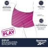 imageReebok Girls Bike Shorts  4 Pack Stretch Performance Dance Cartwheel Shorts for Girls  Seamless Underwear Shorties 616Blue JacquardGrey
