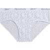 imageReebok Girls Brief Panties  3 Pack Breathable Hipster Stretch Panties  Seamless Underwear for Girls Sizes 616Faded DenimLight GreyGrey Jacquard