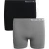imageReebok Girls Bike Shorts  2 Pack Stretch Performance Dance Cartwheel Shorts for Girls  Seamless Underwear Shorties 616SharkskinBlack