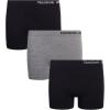 imageReebok Girls Boy Shorts  3 Pack Soft Stretch Seamless Underwear Panties Cartwheel Shorts for Girls Sizes 616BlackGrey