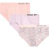 imageReebok Girls Brief Panties  3 Pack Breathable Hipster Stretch Panties  Seamless Underwear for Girls Sizes 616SpacedyePurplePink