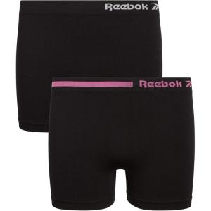 imageReebok Girls Bike Shorts  2 Pack Stretch Performance Dance Cartwheel Shorts for Girls  Seamless Underwear Shorties 616Black