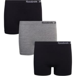 imageReebok Girls Boy Shorts  3 Pack Soft Stretch Seamless Underwear Panties Cartwheel Shorts for Girls Sizes 616BlackGrey