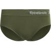 imageReebok Hipster Panties for Women  3 Pack Stretch Performance Seamless Underwear with Relaxed Tagless Waist SXLBlack JacquardIrish CreamGreen