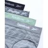imageReebok Hipster Panties for Women  4 Pack Stretch Performance Seamless Underwear with Relaxed Tagless Waist SXLSharkskinLilyBlack