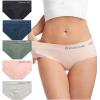 imageReebok Hipster Panties for Women  5 Pack Stretch Performance Seamless Underwear with Relaxed Tagless Waist SXLBlueBlackened PearlLotusLily PadNatural