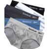 imageReebok Hipster Panties for Women  5 Pack Stretch Performance Seamless Underwear with Relaxed Tagless Waist SXLJacquardBlueBlackened PearlBlackWhite Stripe