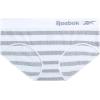 imageReebok Hipster Panties for Women  5 Pack Stretch Performance Seamless Underwear with Relaxed Tagless Waist SXLJacquardWhite StripeLotusBlackened PearlSharkskin
