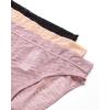 imageReebok Womens Bikini Underwear  3 Pack6 Pack Breathable Mesh Trim High Cut Sexy Bikini Panties for Women Sizes SXLBlackPlumDusty Rose3pk