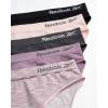 imageReebok Womens Bikini Underwear  5 Pack Stretch Performance Seamless Bikini Briefs  Breathable Underwear for Women SXLBlackLight PinkBlackened PearlHeather PurplePink Spacedye
