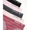imageReebok Womens Bikini Underwear  5 Pack Stretch Performance Seamless Bikini Briefs  Breathable Underwear for Women SXLJacquardLotusBlackPink SpacedyeBlack