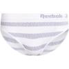 imageReebok Womens Bikini Underwear  5 Pack Stretch Performance Seamless Bikini Briefs  Breathable Underwear for Women SXLWhite StripeCoronet BlueSharkskinToadstoolBlack