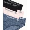 imageReebok Womens Bikinis  6 Pack Microfiber Seamless Womens Bikini Panties  Breathable Underwear for Women SXLDenimLotusBlack