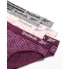 imageReebok Womens Bikinis  6 Pack Microfiber Seamless Womens Bikini Panties  Breathable Underwear for Women SXLGrapewine SpacedyeLotusSharkskin