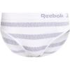 imageReebok Womens Bikinis  6 Pack Microfiber Seamless Womens Bikini Panties  Breathable Underwear for Women SXLNatural SpacedyeLily PadWhite Stripe