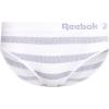 imageReebok Womens Bikinis  6 Pack Microfiber Seamless Womens Bikini Panties  Breathable Underwear for Women SXLSharkskinWhite StripeBlack