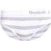 imageReebok Womens Bikinis  6 Pack Microfiber Seamless Womens Bikini Panties  Breathable Underwear for Women SXLWhite StripeLotusCoronet Blue