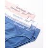 imageReebok Womens Bikinis  6 Pack Microfiber Seamless Womens Bikini Panties  Breathable Underwear for Women SXLWhite StripeLotusCoronet Blue
