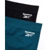 imageReebok Womens Boy Shorts Underwear  2 Pack Performance Mid Length Boyshort Panties  Seamless Underwear for Women SXLDeep TealBlack