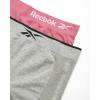 imageReebok Womens Boy Shorts Underwear  2 Pack Performance Mid Length Boyshort Panties  Seamless Underwear for Women SXLLight GreyRose Wine