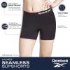 imageReebok Womens Boy Shorts Underwear  6 Pack Seamless Long Leg Boyshorts Panties for Women S3X available in Plus SizeDust RoseGreyBlack