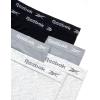 imageReebok Womens Boy Shorts Underwear  6 Pack Seamless Long Leg Boyshorts Panties for Women S3X available in Plus SizeGrayBlackNatural Spacedye