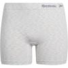 imageReebok Womens Boy Shorts Underwear  8 Pack Seamless Long Leg Boyshorts Panties for Women S3X available in Plus SizeBlackSharkskinRose Dust JacquardNatural Spacedye