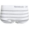 imageReebok Womens Briefs  3 Pack Performance High Waisted Seamless Underwear for Women Sizes SXL Extended Plus Size 1X3XWhite StripeLotusBlackened Pearl