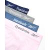 imageReebok Womens Briefs  4 Pack Breathable Ribbed Knit High Waisted Brief Panties  Seamless Underwear for Women MXLPink LadySharkskinEvening BlueBlue