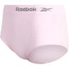 imageReebok Womens Briefs  4 Pack Breathable Ribbed Knit High Waisted Brief Panties  Seamless Underwear for Women MXLPink LadySharkskinEvening BlueBlue