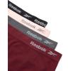 imageReebok Womens Briefs  4 Pack Breathable Ribbed Knit High Waisted Brief Panties  Seamless Underwear for Women MXLWineBlackened PearlLotusBlack