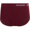 imageReebok Womens Briefs  4 Pack Breathable Ribbed Knit High Waisted Brief Panties  Seamless Underwear for Women MXLWineBlackened PearlLotusBlack