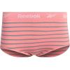 imageReebok Womens Briefs Underwear  4 Pack Seamless Stretch Performance High Cut or Boyshorts Panties for Women Sizes SXLBlack JacquardBlackBridal Rose Melange StripeBlack