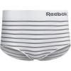 imageReebok Womens Briefs Underwear  8 Pack Seamless Stretch Performance High Cut or Boy Shorts Panties for Women Sizes SXLBluePurpleWhite Stripe