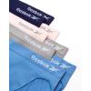imageReebok Womens Briefs Underwear  8 Pack Seamless Stretch Performance High Cut or Boy Shorts Panties for Women Sizes SXLCoronet BlueShakskinLotusEvening Blue