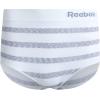 imageReebok Womens Briefs Underwear  8 Pack Seamless Stretch Performance High Cut or Boy Shorts Panties for Women Sizes SXLGrey JacquardLotusWhitegrey StripesBlackened Pearl