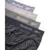 imageReebok Womens High Cut Underwear  4 Pack Breathable Soft Stretch MidRise Waist Brief Panties for Women Sizes SXLGraystoneSharskinSharskin Spacedye
