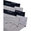 imageReebok Womens Hipster Briefs  8 Pack Stretch Performance Breathable Hipster Panties  Seamless Underwear for Women SXLSharkskinBlack