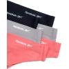 imageReebok Womens Thong Underwear  3 Pack or 6 Pack Performance Stretch Sexy Seamless Thong Panties for Women Sizes SXLCoralGreyBlack  6pk
