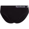 imageReebok Womens Underwear  3 Pack Microfiber Seamless Womens Bikini Panties  Breathable Underwear for Women SXLSharkskinWhite StripeBlack